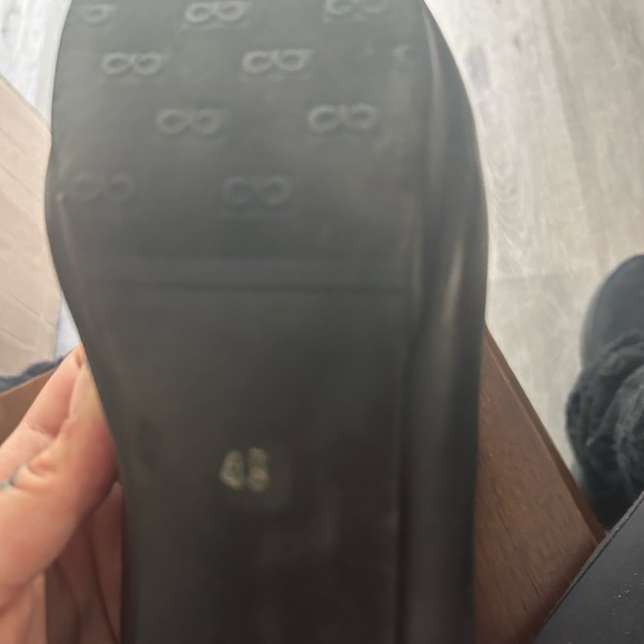 Women's Mary Jane shoes with small heel and bow in front black leather shoe - Picture 3 of 3